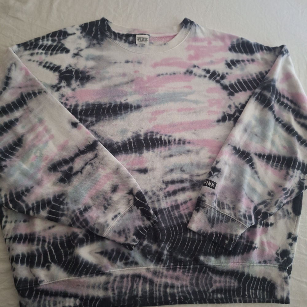 Pink Tie-Dye Sweatshirt